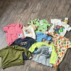 Bundle of baby boy clothes